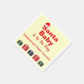 Santa Baby Christmas Baby Dusche Serviette (Ecke)