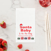 Santa Baby Christmas Baby Dusche Serviette (Beispiel)