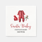 Santa Baby Christmas Baby Dusche Serviette (Vorderseite)