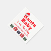 Santa Baby Christmas Baby Dusche Serviette (Ecke)