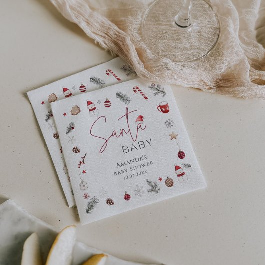 Santa Baby Christmas Baby Dusche Serviette