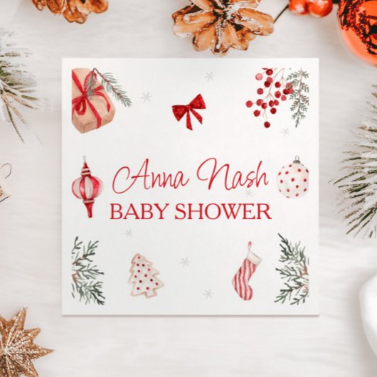 Santa Baby Christmas Baby Dusche Serviette