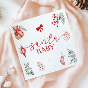 Santa Baby Christmas Baby Dusche Serviette