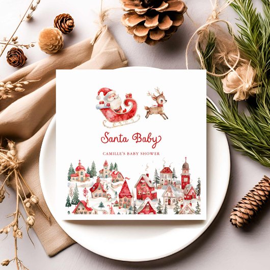 Santa Baby Christmas Baby Dusche Serviette