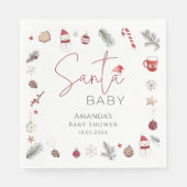 Santa Baby Christmas Baby Dusche Serviette (Vorderseite)