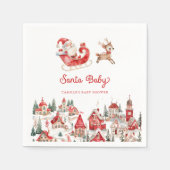 Santa Baby Christmas Baby Dusche Serviette (Vorderseite)