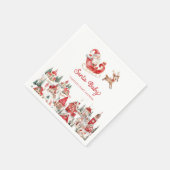 Santa Baby Christmas Baby Dusche Serviette (Ecke)