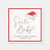 Santa Baby Christmas Baby Dusche Serviette (Vorderseite)