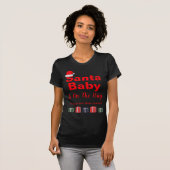 Santa Baby Christmas Baby Dusche T-Shirt (Vorne ganz)