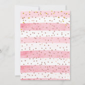 Santa Baby, Christmas Baby Girl Shower Einladung (Rückseite)