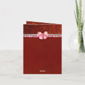 Santa Baby Christmas Baby Shooter Vielen Dank Dankeskarte (Rückseite)