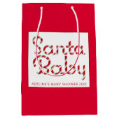 Santa Baby Christmas Baby Shooting Bag Mittlere Geschenktüte (Vorderseite)