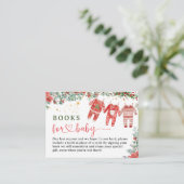 Santa Baby Christmas Baby Shooting Books for Baby Begleitkarte (Stehend Vorderseite)