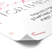 Santa Baby Christmas Baby Shooting Books for Baby Poster (Ecke)