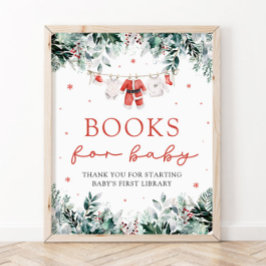 Santa Baby Christmas Baby Shooting Books for Baby Poster