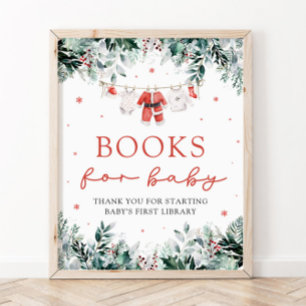 Santa Baby Christmas Baby Shooting Books for Baby Poster