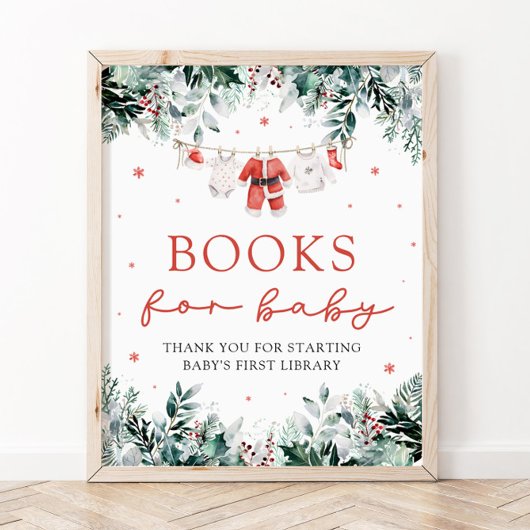 Santa Baby Christmas Baby Shooting Books for Baby Poster