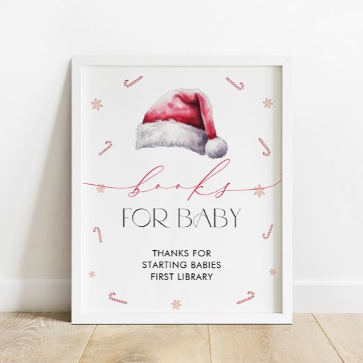 Santa Baby Christmas Baby Shooting Books for Baby Poster