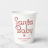 Santa Baby Christmas Baby Shooting Cups Pappbecher (Rückseite)