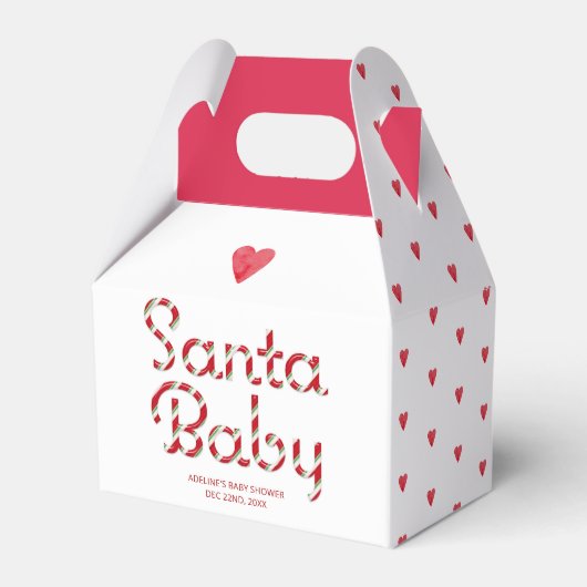 Santa Baby Christmas Baby Shooting Favor Box Geschenkschachtel (Rückseite)