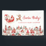 Santa Baby Christmas Baby Shooting Party Banner<br><div class="desc">Feiern Sie Ihre Kleine mit diesem festlichen Weihnachtsjungen-Party-Banner. Dieses charmante Banner verdoppelt sich als Kulisse und verleiht Ihrem Babyduschdekor einen fröhlichen Urlaub und eine spielerische Touch! Passende Artikel in unserem Shop Cava Party Design</div>