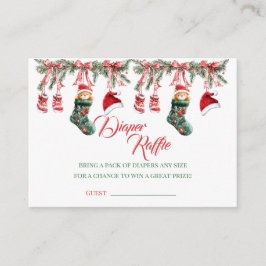 Santa Baby Christmas Baby Shower Begleitkarte