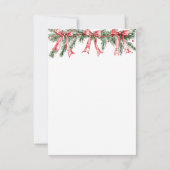 Santa Baby Christmas Baby Shower Dankeskarte (Rückseite)