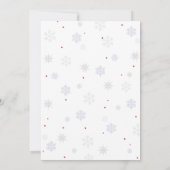 Santa Baby Christmas Baby Shower- Einladung (Rückseite)