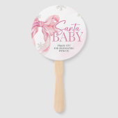 Santa Baby Christmas Baby Shower Fächer (Rückseite)