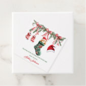 Santa Baby Christmas Baby Shower Geschenkanhänger (Beispiel)