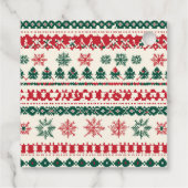 Santa Baby Christmas Baby Shower Geschenkanhänger (Rückseite)