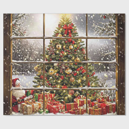 Santa Baby Christmas Baby Shower Geschenkpapier