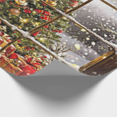 Santa Baby Christmas Baby Shower Geschenkpapier (Ecke)
