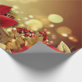 Santa Baby Christmas Baby Shower Geschenkpapier (Ecke)