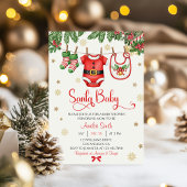 Santa Baby Christmas Baby Shower Invitation Einladung