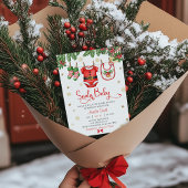 Santa Baby Christmas Baby Shower Invitation Einladung