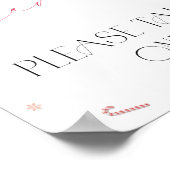 Santa Baby Christmas Baby Shower Lieblings-Poster Poster (Ecke)