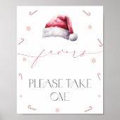 Santa Baby Christmas Baby Shower Lieblings-Poster Poster (Vorne)