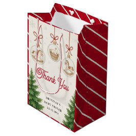 Santa Baby Christmas Baby Shower  Mittlere Geschenktüte