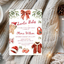 Santa Baby Christmas Baby Shower Party