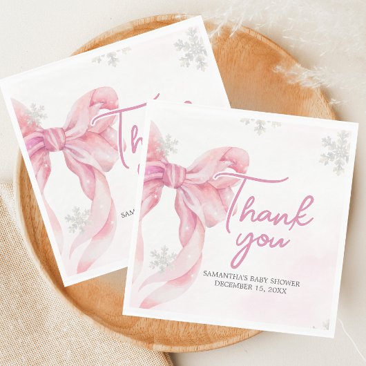 Santa Baby Christmas Baby Shower  Serviette