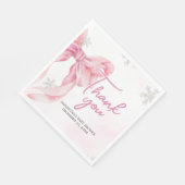 Santa Baby Christmas Baby Shower  Serviette (Ecke)