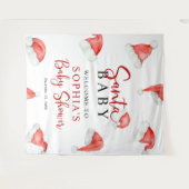 Santa Baby Christmas Baby Shower Tapesty Wandteppich (Vorderseite (Horizontal))
