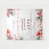 Santa Baby Christmas Baby Shower Tapesty Wandteppich (Vorderseite (Horizontal))