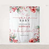 Santa Baby Christmas Baby Shower Tapesty Wandteppich (Vorderseite)