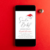 Santa Baby Christmas Baby Sprinkle Einladung