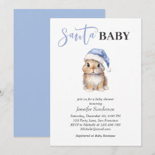 Santa Baby Christmas Boy Baby Dusche Einladung