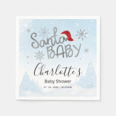 Santa Baby Christmas Boy Baby Dusche Serviette (Vorderseite)