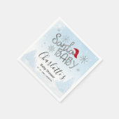 Santa Baby Christmas Boy Baby Dusche Serviette (Ecke)