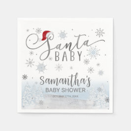 Santa Baby Christmas Boy Baby Dusche Serviette